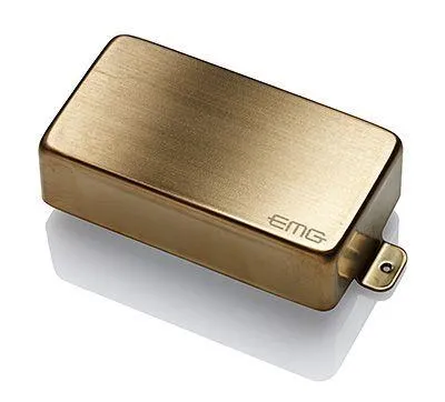 EMG 89 Active Humbucker Guitar Pickup with Pots and Wiring Brushed Gold