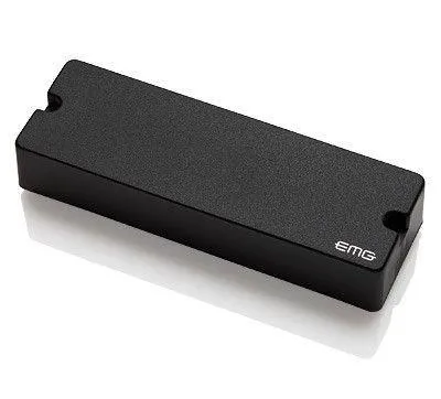EMG 909 Active Soapbar 9 String Guitar Pickup with Pots and Wiring Black
