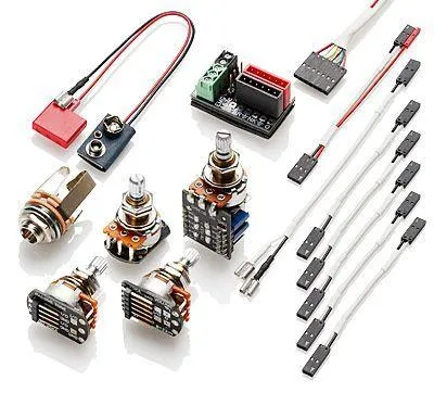EMG 1/2 Active Pickup Solderless Push / Pull Conversion Wiring Kit Long Shaft