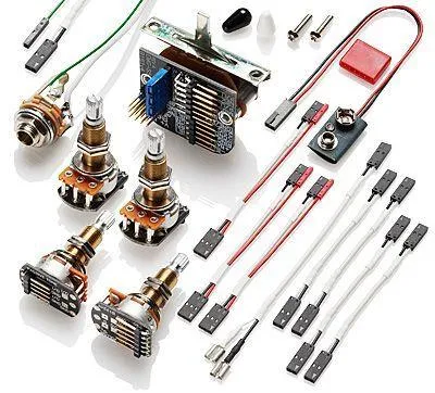 EMG 3 Pickups Push Pull Conversion Wiring Kit for Active Pickups Long Shaft