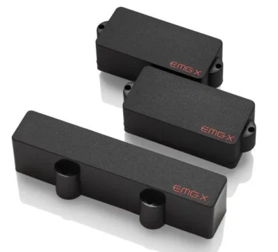 EMG FB Frank Bello Signature Active X Series Pickup Set with Pots and Wiring Black