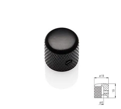 EMG Electric Guitar Flat Dome Knob Black Satin