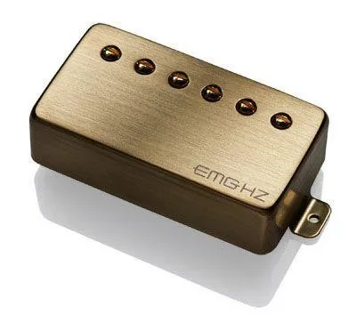 EMG H2-N Passive Ceramic Neck Vintage Humbucker Guitar Pickup Brushed Gold