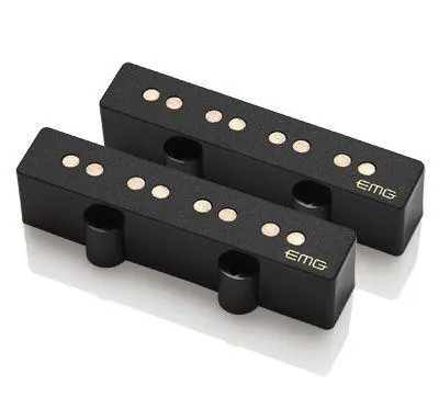 EMG JV Active Single Coil Retro Jazz Bass Pickup Set Black