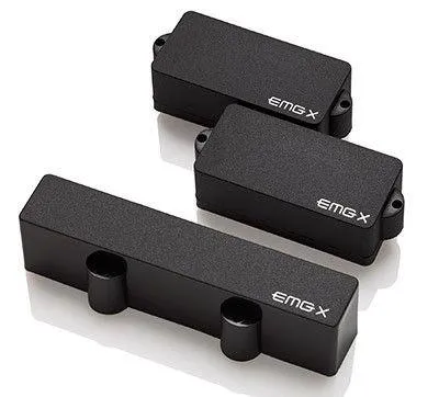 EMG PJCS Solderless Active P & Jazz Bass Guitar Pickup Set Black