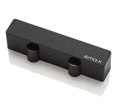 EMG SJA Short Alnico V Active X Series  Bass Pickup with Pots and Wiring Black