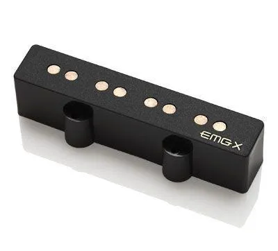 EMG SJVX Short Active 5 String Jazz Bass Neck Pickup with Pots and Wiring Black