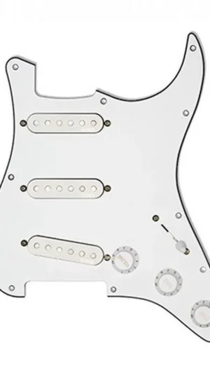 EMG ST65 Passive Alnico V Pre-wired Guitar Pickguard - White