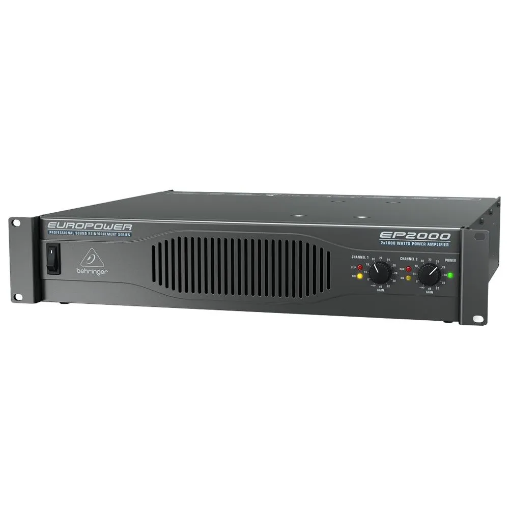 The Behringer Professional 2,000-Watt Europower EP2000 PA Stereo Power Amplifier