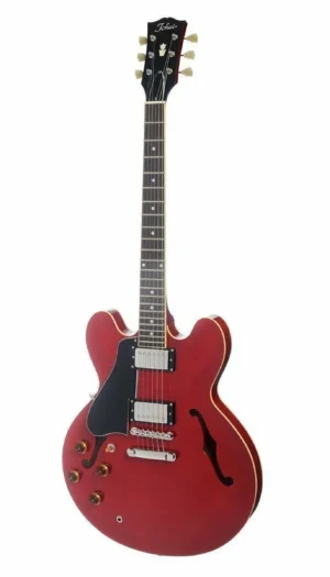 Tokai 'Vintage Series' ES-190L Left Handed ES-Style Electric Guitar See Through Red