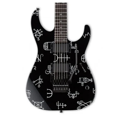 ESP LTD Kirk Hammett Demonology Electric Guitar EMG P/op's Floyd Rose  with Case