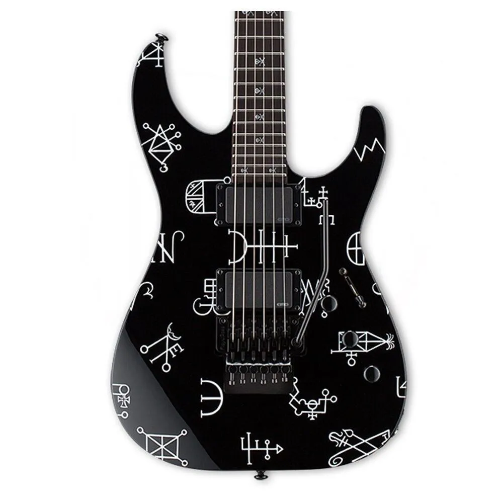 ESP LTD Kirk Hammett Demonology Electric Guitar EMG P/op's Floyd Rose with Case