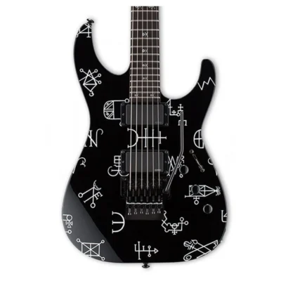 ESP LTD Kirk Hammett Demonology Electric Guitar EMG P/op's Floyd Rose  with Case
