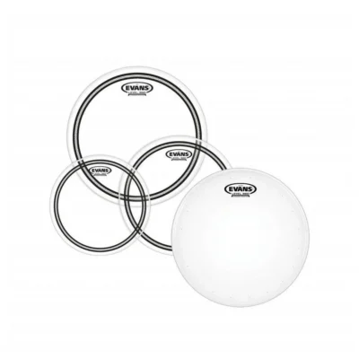 Evans heads EC2 Clear Drumhead Pack Standard - 12/13/16 with 14" Snare HD Dry