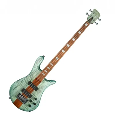 Spector Euro 4 RST Bass Guitar Turquoise Tide w/ Roasted Maple Neck