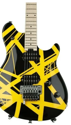 EVH Wolfgang Special Striped  Black and Yellow Stripes Solidbody Electric Guitar