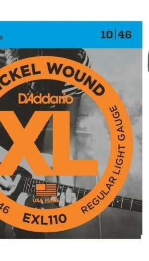 D'Addario EXL110 Regular  Electric Guitar Strings 10 - 46  Nickel wound