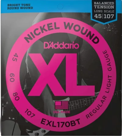D'Addario EXL170BT Balanced Tension 45-107 Long Scale Electric Bass String Set