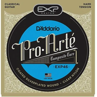 D'Addario EXP46 Coated Classical Guitar Strings, Hard Tension