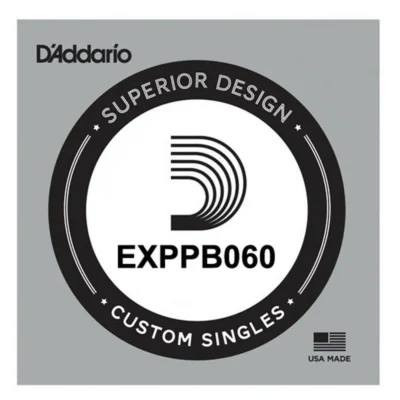 D'Addario EXPPB060 Phosphor Bronze Wound Acoustic, .060 gauge, Single String
