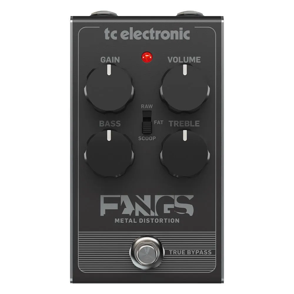 TC Electronic Ultra-Thick, High Gain Fangs Metal Distortion Effects Pedal