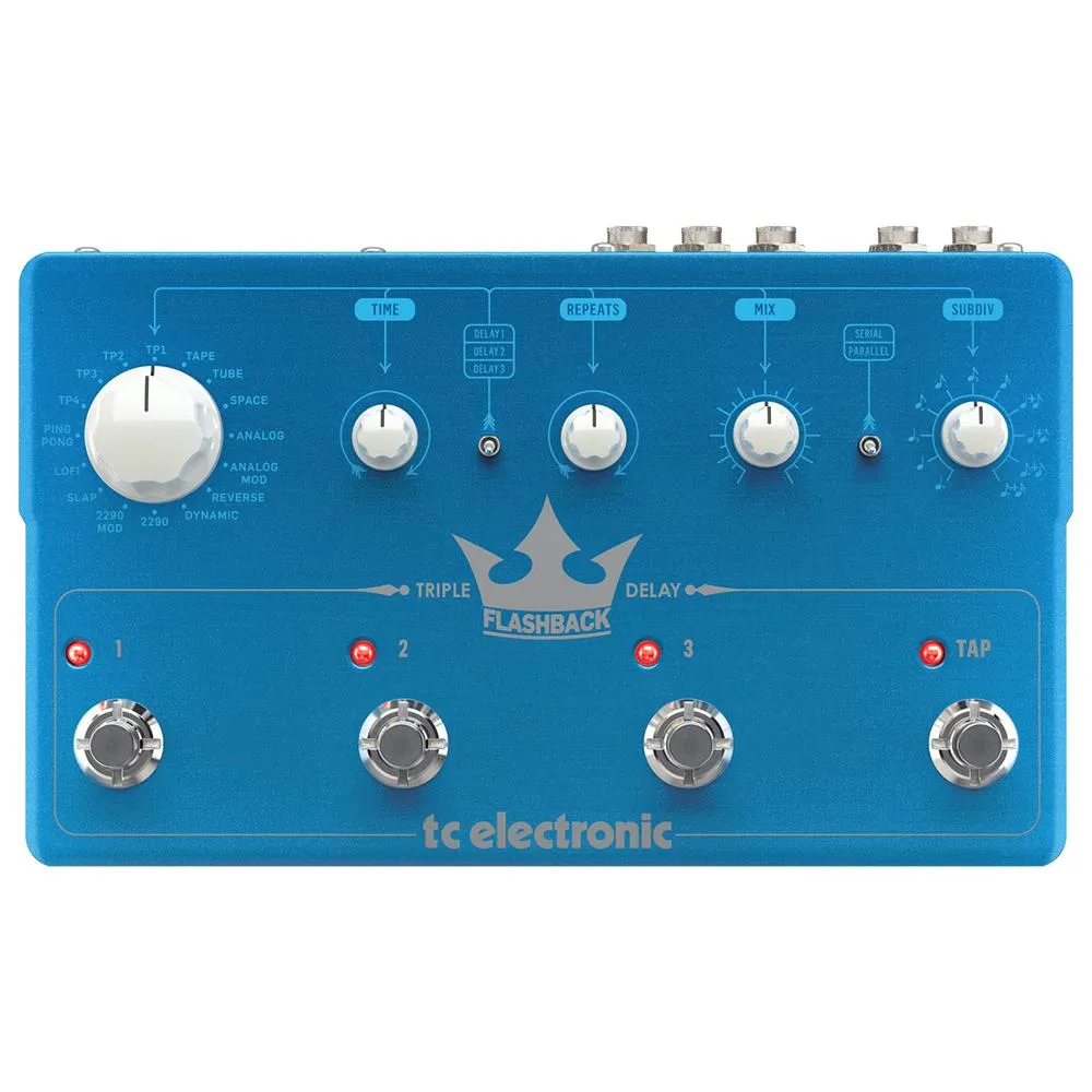 TC Electronic Intuitive Three-Engine Flashback Triple Delay Effects Pedal
