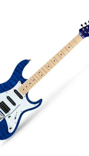 Cort G250DX TB - Trans Blue Electric Guitar Quilted Maple Top