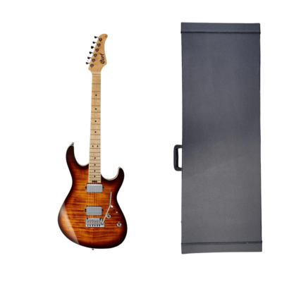 Cort G290 Fat Electric Guitar AVB Antique Vintage Burst with Hard Case