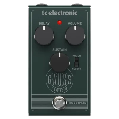 TC Electronic Super-Saturated Gauss Tape Echo With Mode Switch  Effects Pedal