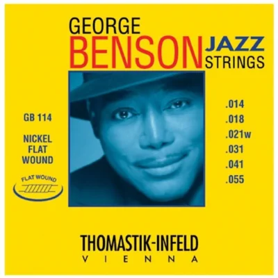 Thomastik-Infeld GB114 Jazz Guitar Strings: George Benson  - Nickel Flatwound