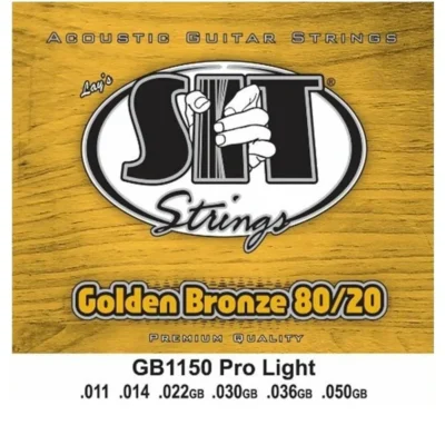 SIT GB-1150 Golden Bronze 80/20 Pro Light Acoustic Guitar Strings 11 - 50