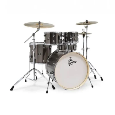 Gretsch Energy 5 Piece 22" Drumkit w/Hardware Grey Steel - Zidjian Cymbals