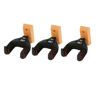 Big Bang Tone Automatic Gravity Locking Guitar Wood Hanger - 3 Pack
