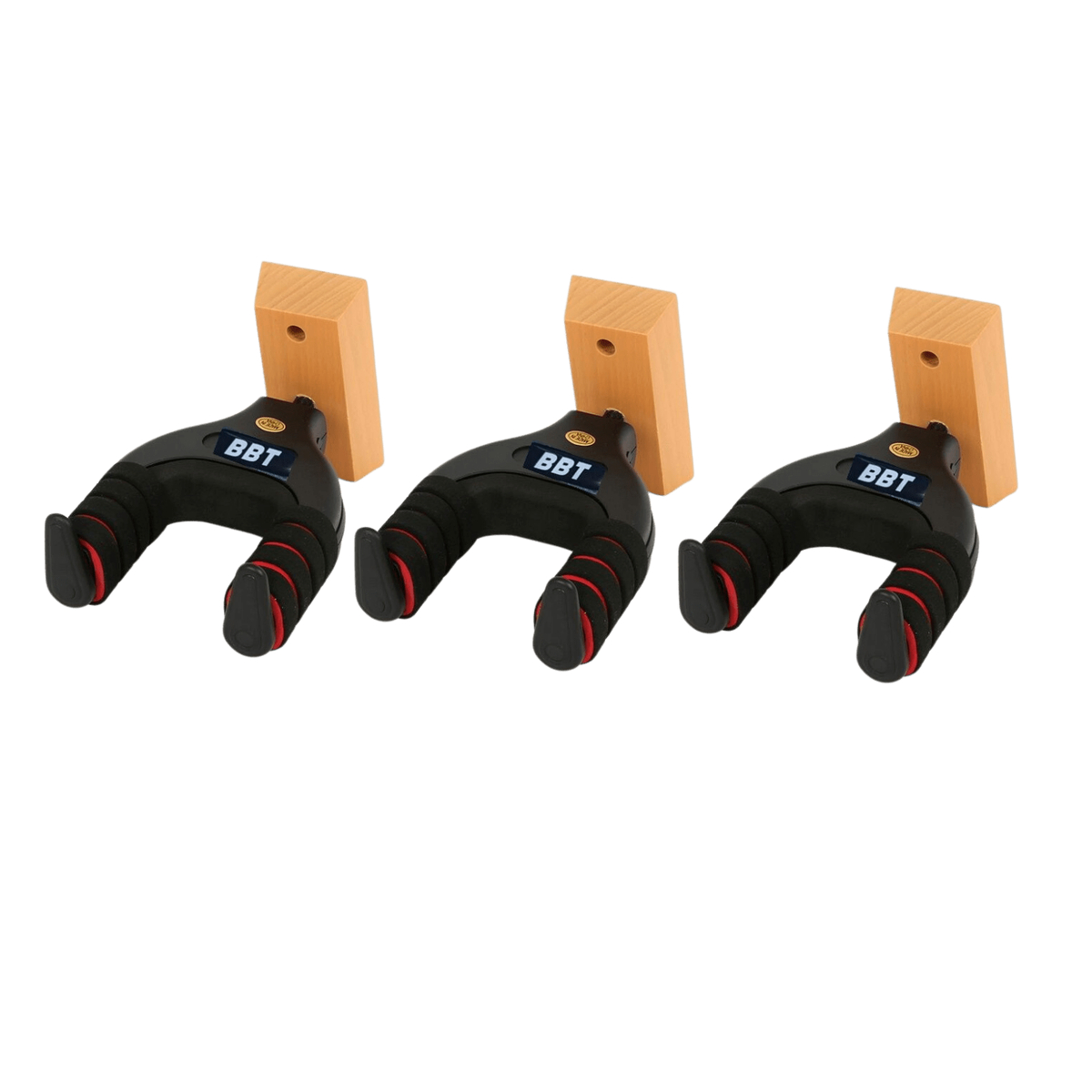 Big Bang Tone Automatic Gravity Locking Guitar Wood Hanger - 3 Pack