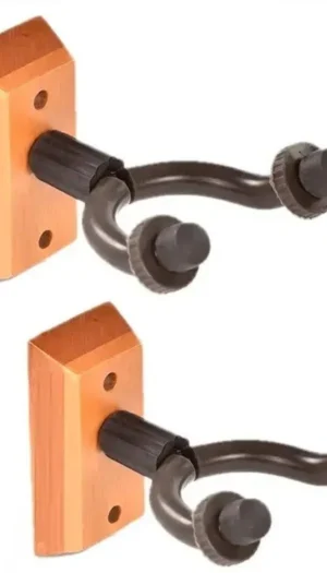 BBT GH-03 Guitar Hanger - Wooden Base Block - 2 x Hangers