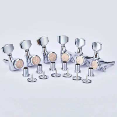 Guyker  Locking Tuners  6 in Line - Chrome - set of 6 Machine Heads