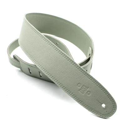 DSL Premium Leather Guitar Strap Limited Edition 2.5" Triple Garment Lime