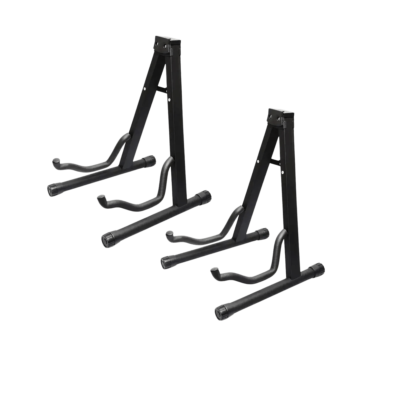BBT Foldable Combo Acoustic / Electric / Bass Guitar Stand - Black - 2 Pack