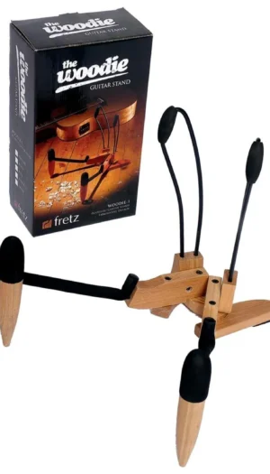 Fretz 'Woodie 1' Wooden Folding Acoustic Guitar Stand (Natural)