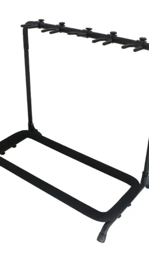 BBT Multiple Acoustic / Electric Guitar Stand - Black - Holds 5 Guitars
