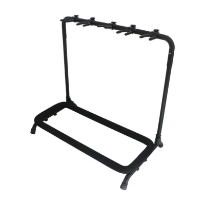 BBT Multiple Acoustic / Electric Guitar Stand - Black - Holds 5 Guitars