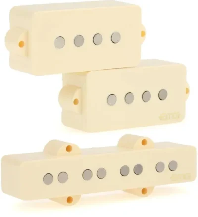 EMG Geezer Butler Signature PJ Electric Bass Pickup Set - Ivory
