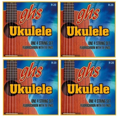 GHS Fluorocarbon Soprano / Concert Ukulele Strings Set H-20 - 4 SETS