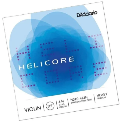 D'Addario Helicore Violin Set Strings  4/4 Size Heavy H310 4/4H