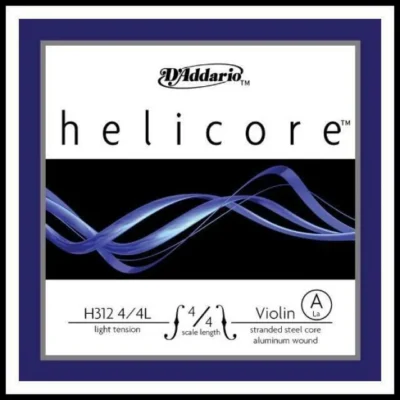 D'Addario Helicore Violin Single Wound  A String  4/4 Scale, Light Tension H312