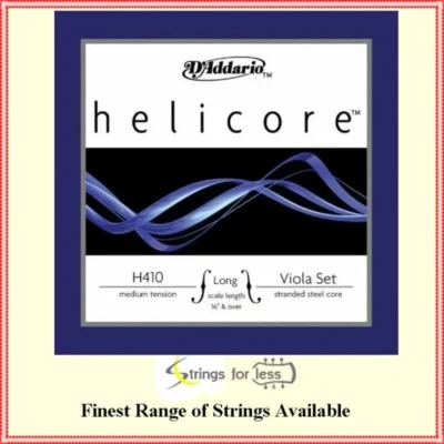 D'Addario Helicore Viola Strings Set Medium Tension for Viola size 16" - 16 1/2"