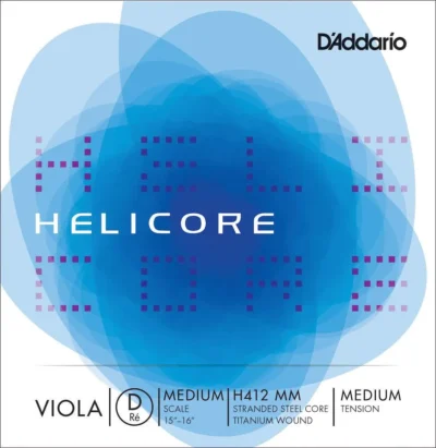 D'Addario Helicore Viola Single D String, Medium Scale, Medium Tension