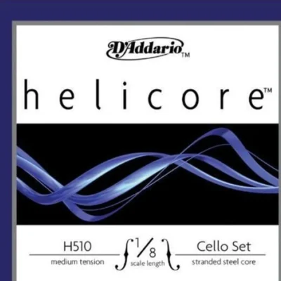 D'Addario Helicore 1/8 th Size Cello Strings Set - New no Packaging