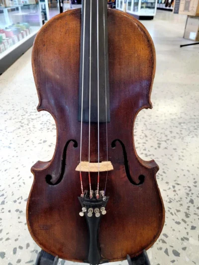 Old 4/4 Violin Labeled Heinel Setup ready to Play