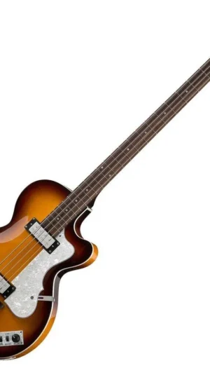 Hofner Ignition Club Bass - Sunburst Hollow Body  with  Hard Case